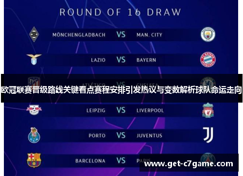 欧冠联赛晋级路线关键看点赛程安排引发热议与变数解析球队命运走向